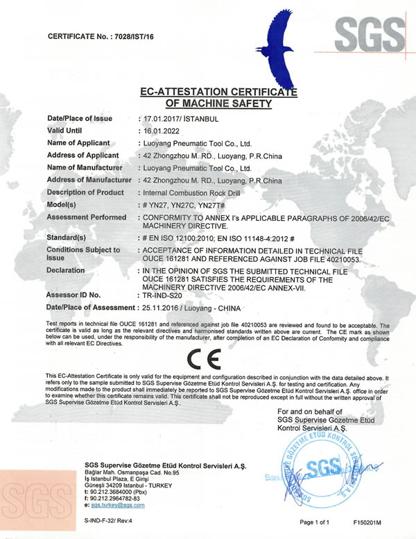 CE Certificate